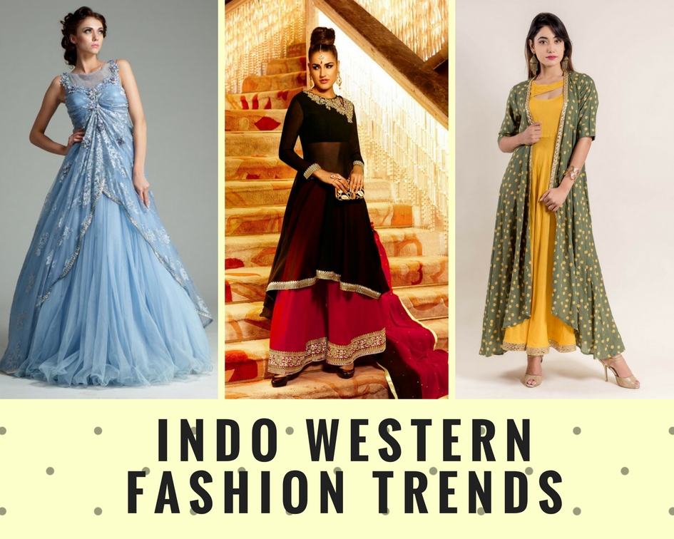 latest trend in indo western dresses